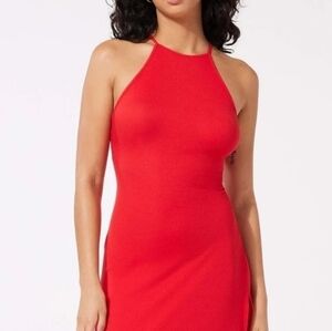 NWT Savage  X Fenty Rib Maxi Halter dress